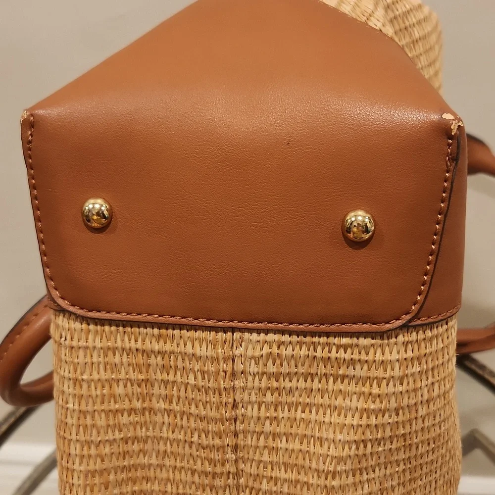 Nine West Tan and Brown Satchel